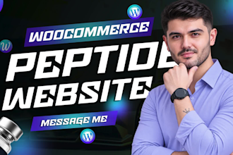 develop single product store and peptide website with modern features