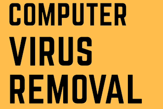 remove virus, malware from computer, pc, laptop remotely