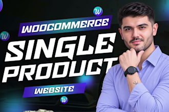 build a woocommerce store or single product website