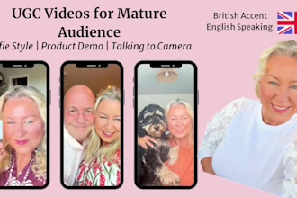 create engaging female genx spokesperson ugc video ads