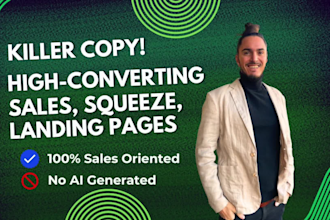 write high converting landing pages that boost sales
