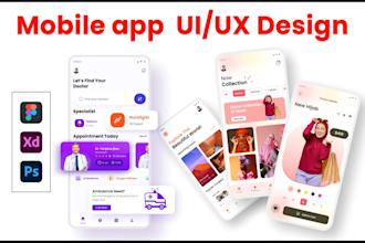 do mobile apps UI UX, wireframes design for ios and android by figma