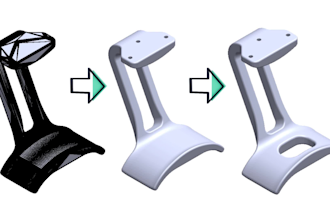 repair, modify, and convert stl files to editable cad file