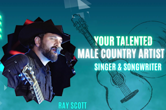 be your male acoustic country music singer and vocalist