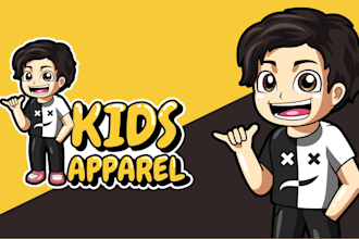 create cute mascot design logo in 24 hour