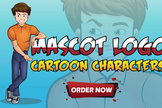 design unique mascot logo,amazing cartoon character