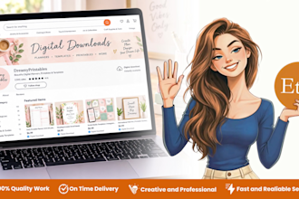 design etsy digital products, etsy listing mockups for you