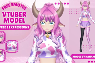 design and rig a professional custom vtuber avatar for streaming