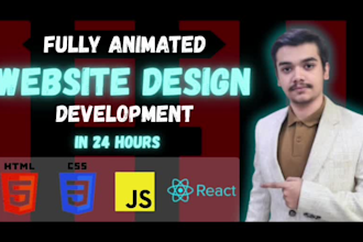 create js animated and functional websites in just 24 hours