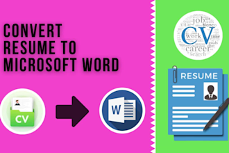 convert resume to microsoft word