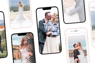 create stunning wedding reels or slideshows from your photos for social media