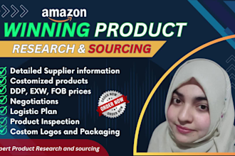 do amazon winning product research and sourcing