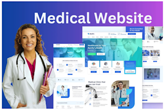 design medical website, doctor website, healthcare website, home care website