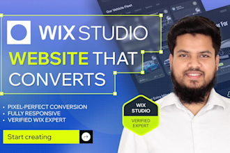design wix studio website that converts