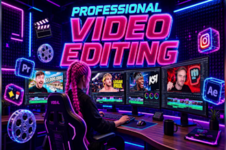 be your professional youtube video editor and video maker