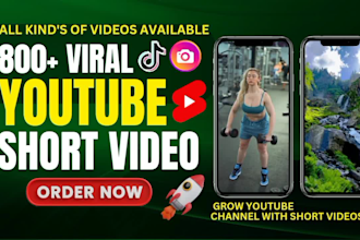 create 800 plus luxury motivational viral youtube short video and insta reels