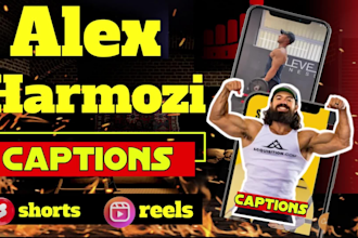 edit alex harmozi style youtube short, insta reels and tiktok