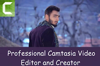 do professional camtasia video editing or screen recording