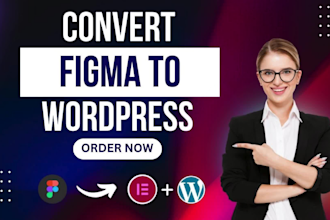 convert figma to wordpress website using elementor pro