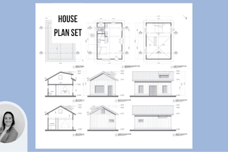 do your architectural 2d house plan drawings set