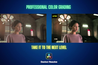 be your professional colorist to make your video stand out