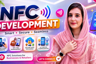 develop nfc digital business card android app ios app using flutter