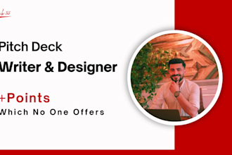 write content and design pitch deck