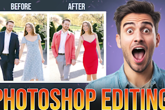 do any kind of photoshop editing, retouching and photo manipulation