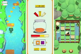 develop 2d and 3d unity games for PC, mobile and web