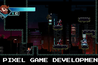 develop 2d indie pixel  video game in godot ,unity, fix bug for pc, mobile ,web