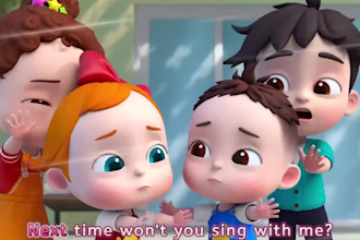 create 3d kids animation 3d cartoon animation nursery rhymes video for kids