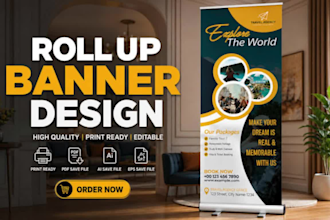 do roll up banner, retractable banner, feather flag, standee, dl flyer, x banner