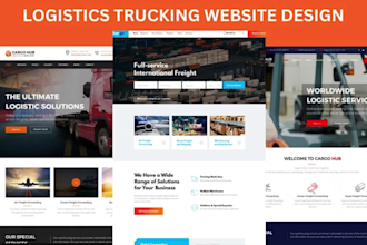 logistics trucking dispatch cargo freight transport shipping courier website