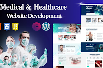 build website for medical, clinic, dental or pest control, landscaping