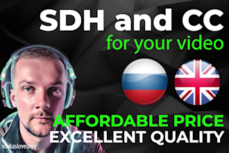 create sdh subtitles or closed captions for your video
