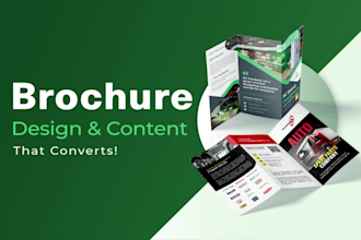 design business brochure, tradeshow items and more