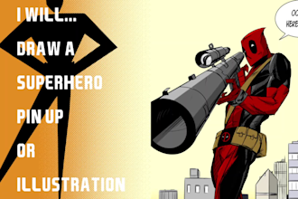 draw superheroes and superheroines
