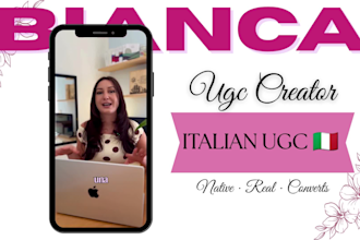 create ugc videos in italian