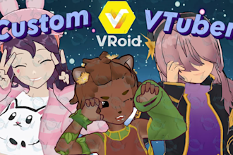 create a custom 3d vtuber avatar in vroid from scratch