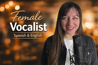 record studio quality female vocals in spanish or english