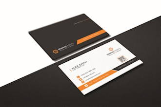 design minimalist, luxury business card in 4hrs