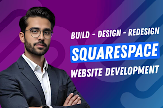 build squarespace website, design or development squarespace website