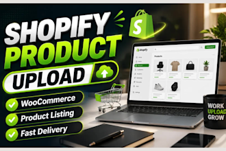 upload products to shopify woocommerce and ecommerce stores
