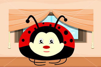create custom 2d animated video and cartoon animation for kids