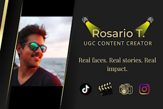 create for you ugc video in italian or english in 2 days