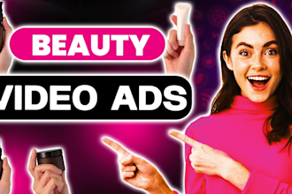 create stunning video ads for your skincare or serum beauty products