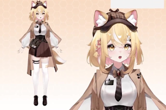make custom vrchat avatar, fursona nsfw avatar, vtuber model, live2d model