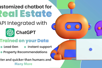 make real estate chatbot with chatgpt integration