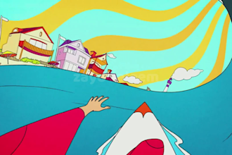 create animated trippy psychedelic lyric music song video