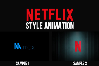 create your logo as netflix intro style